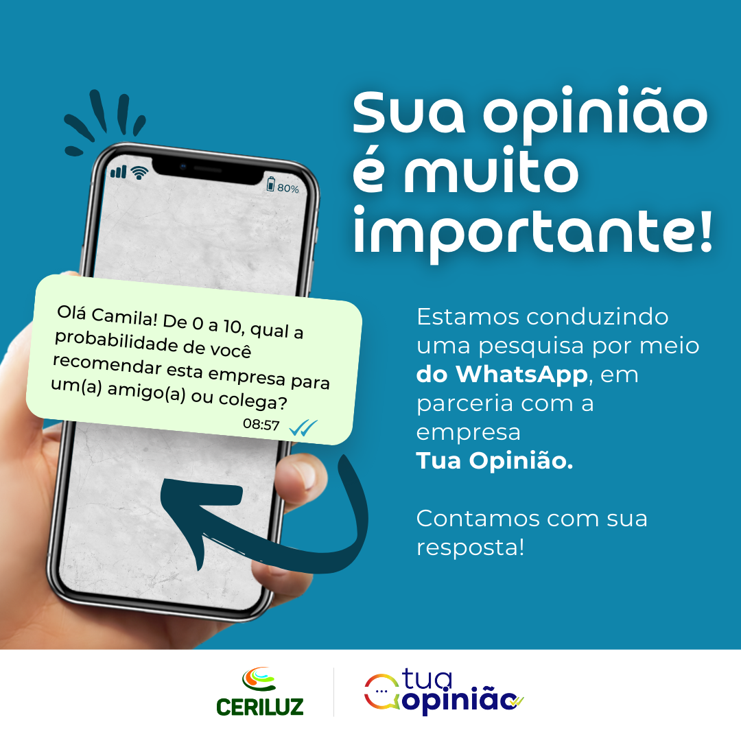 PESQUISA DE SATISFAÇÃO APONTA ÍNDICES DE APROVAÇÃO SUPERIORES A 80% NOS SERVIÇOS DA CERILUZ